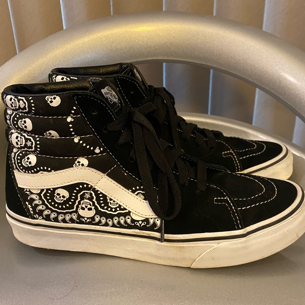 Vans skull high tops shoes